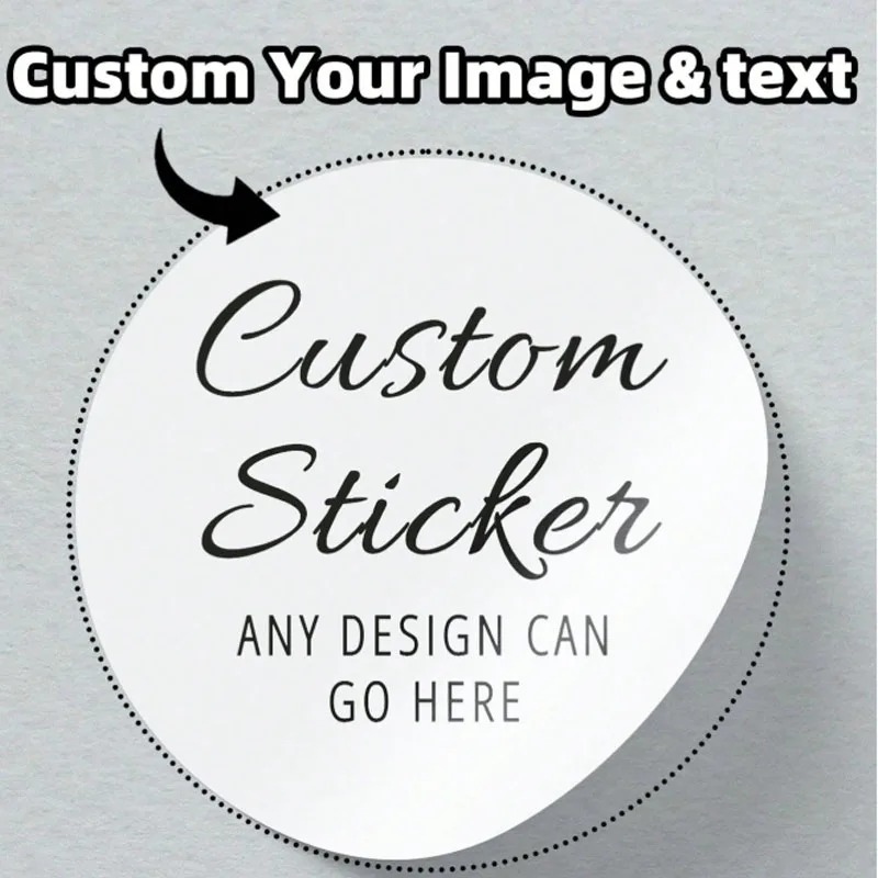 Label Sticker Round - Özel yuvarlak çıkartmalar, kişiselleştirilmiş etiketler, çıkartmalar