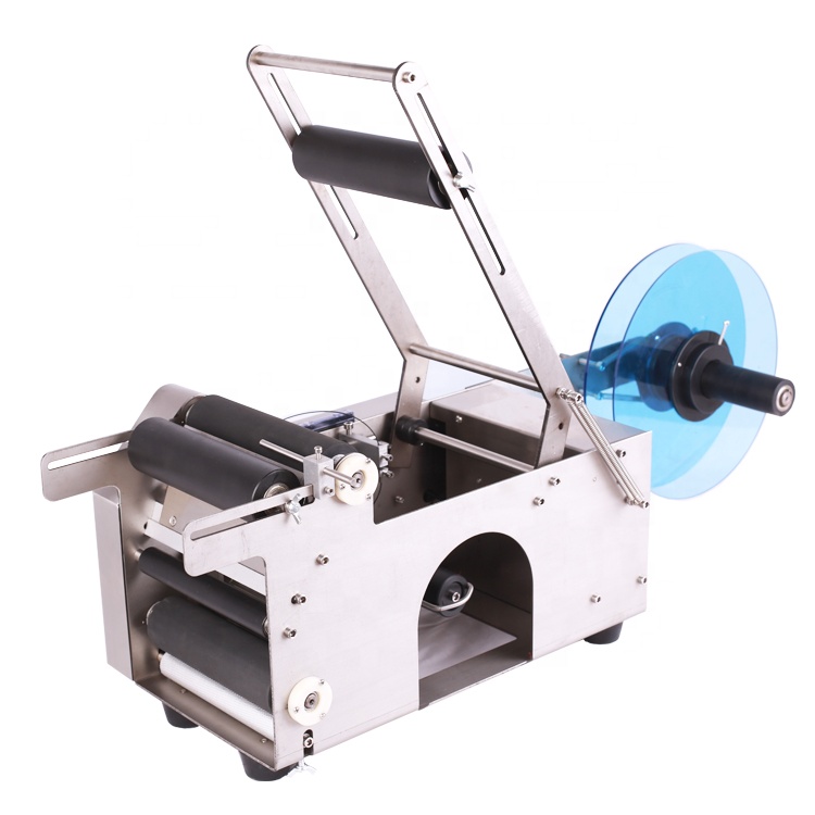 Label Sticker Round - Elektrikli Yarı Otomatik Yuvarlak Şişe Etiketleme