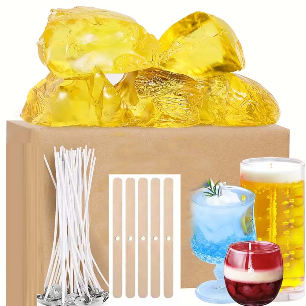 Candle Making Workshop - Mum Yapımı için 200g Sarı Şeffaf
