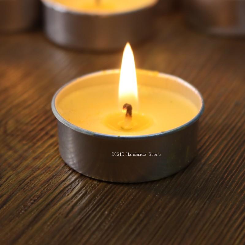 Candle Making Workshop - Boş çay balmumu dairesel alüminyum kutu