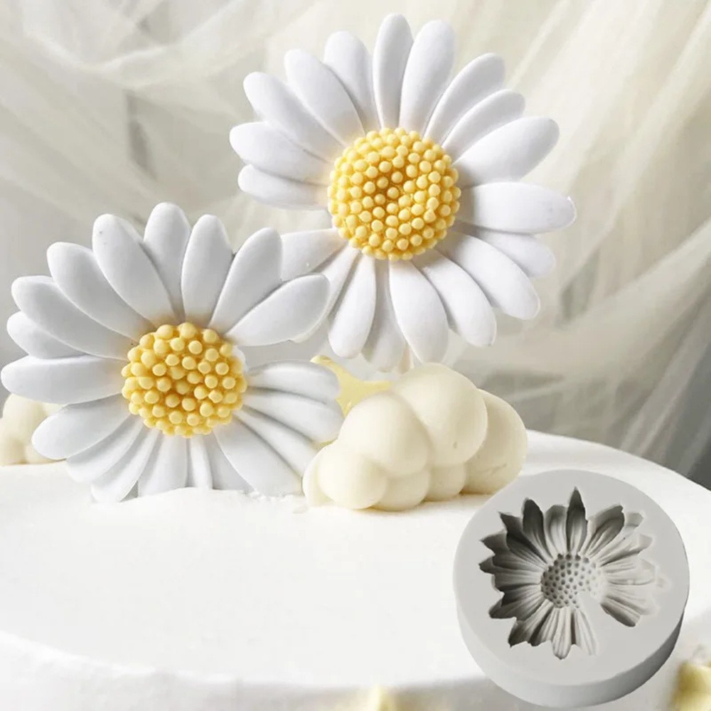 Candle Making Products - 3D Papatya Çiçek Kalıp Güneş Çiçek
