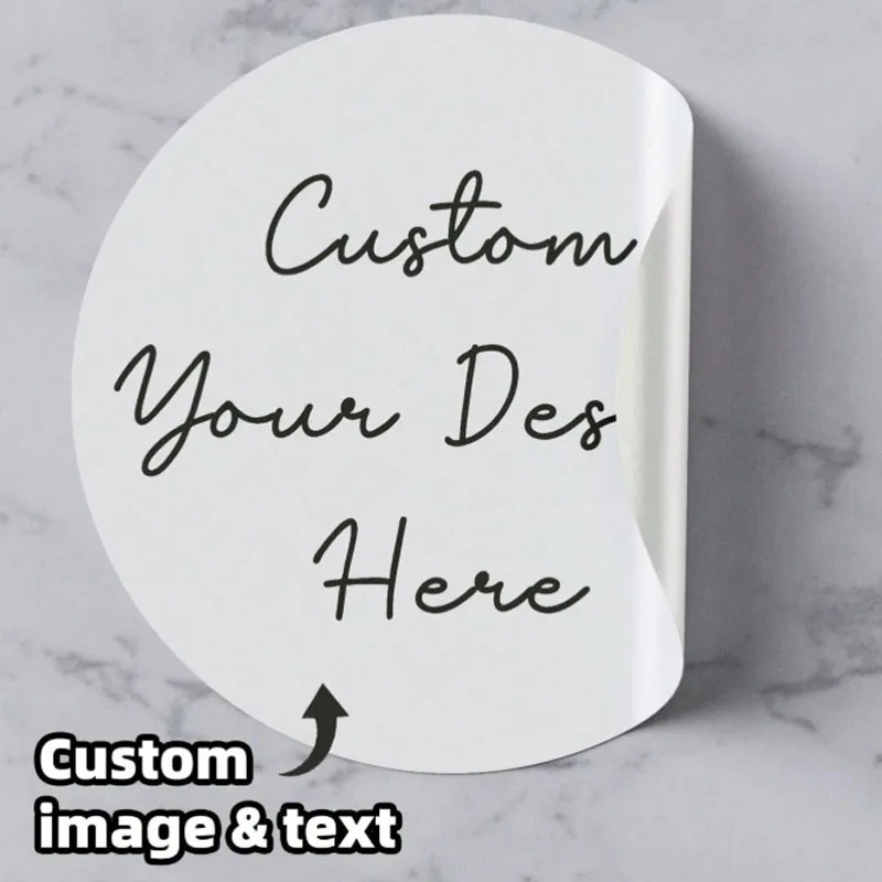 Özel yuvarlak çıkartmalar, kiş - Label Sticker Round incelemesi ve fiyatı