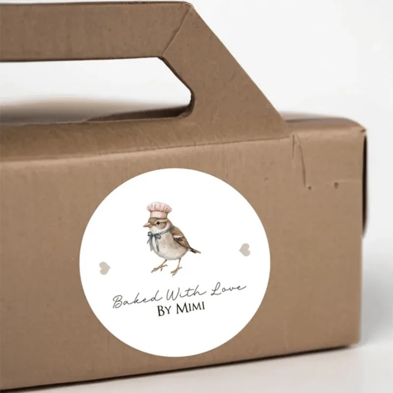 Özel yuvarlak çıkartmalar, kiş - Label Sticker Round incelemesi ve fiyatı