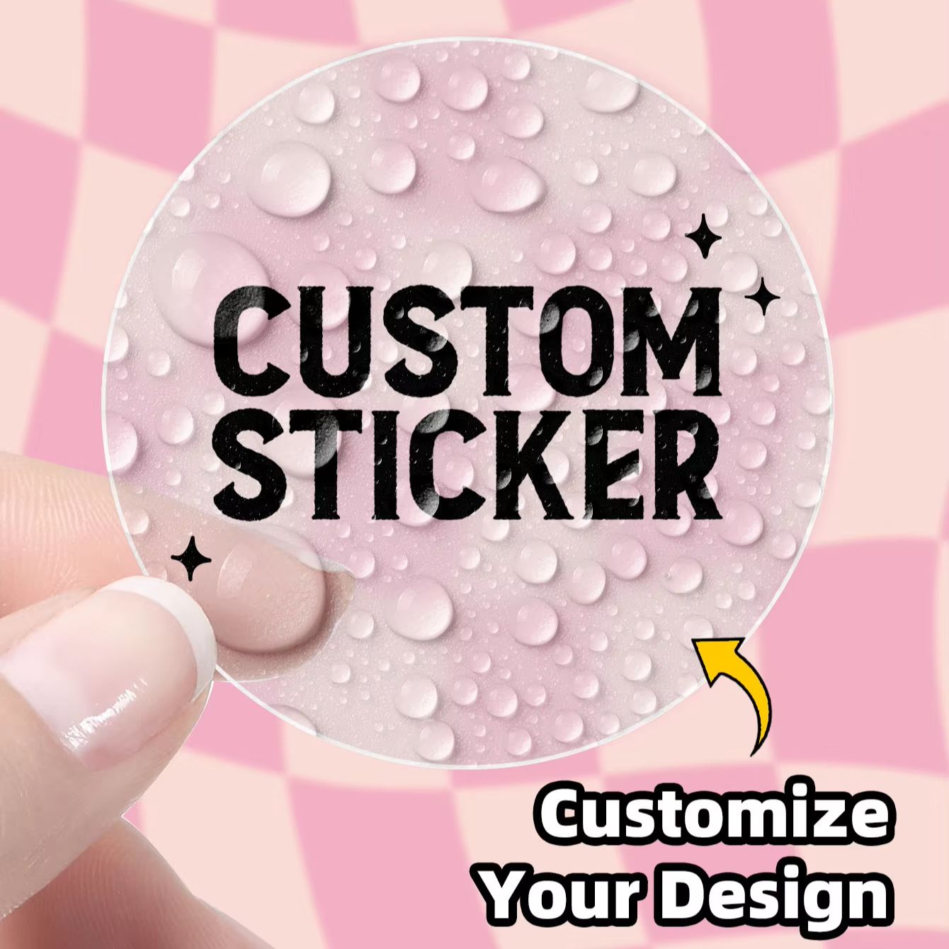 1-768PCS Özel Yuvarlak Su Geçi - Label Sticker Round incelemesi ve fiyatı