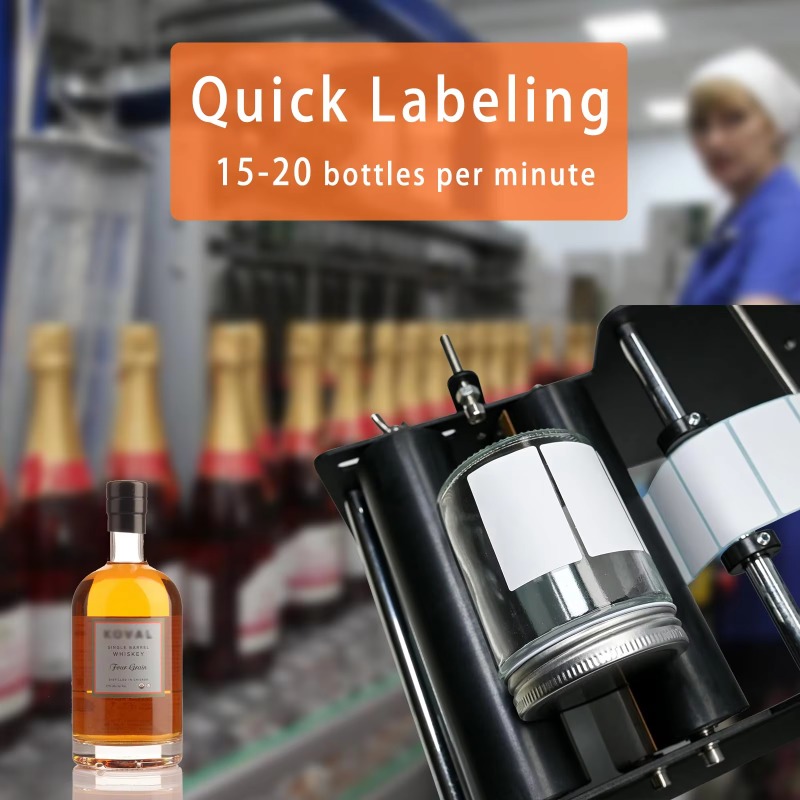 Manuel Yuvarlak Şişe Etiketlem - Label Sticker Round incelemesi ve fiyatı